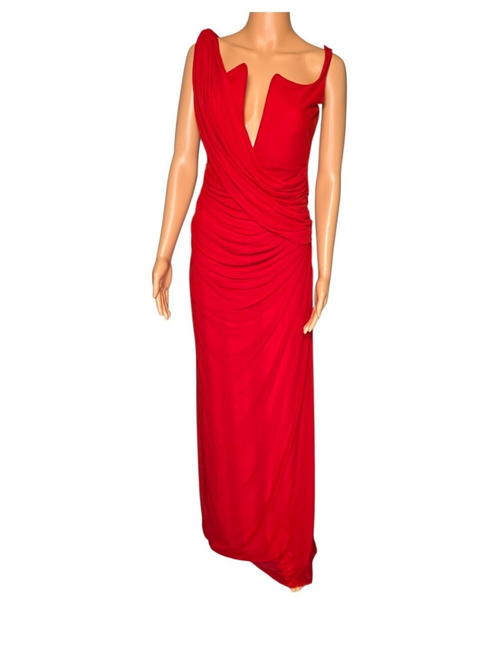 NWT $405 DEME BY GABRIELLA Adriana Dress in Red Medium See Description - Picture 5 of 9